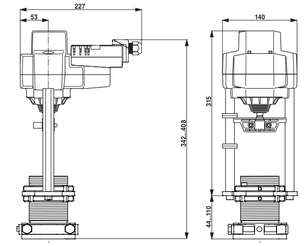 Габаритные размеры EV230A-TPC Габаритные размеры EV230A-TPC